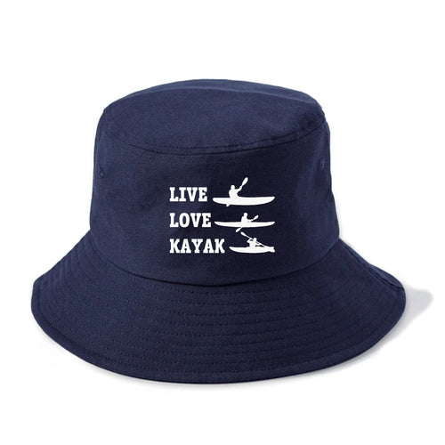 Live Love Kayak! Bucket Hat