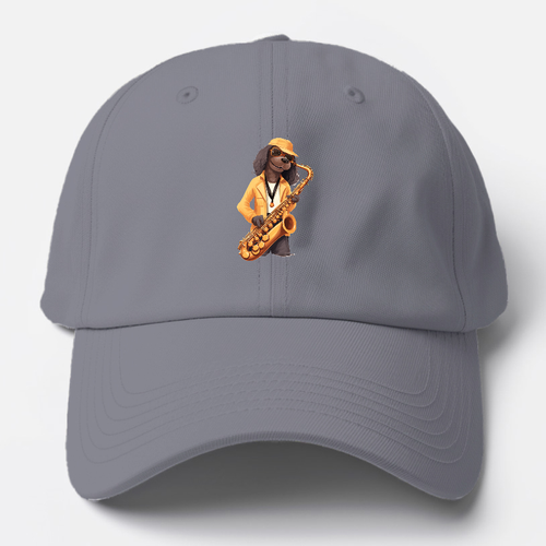 Saxophone Dog Baseball Cap