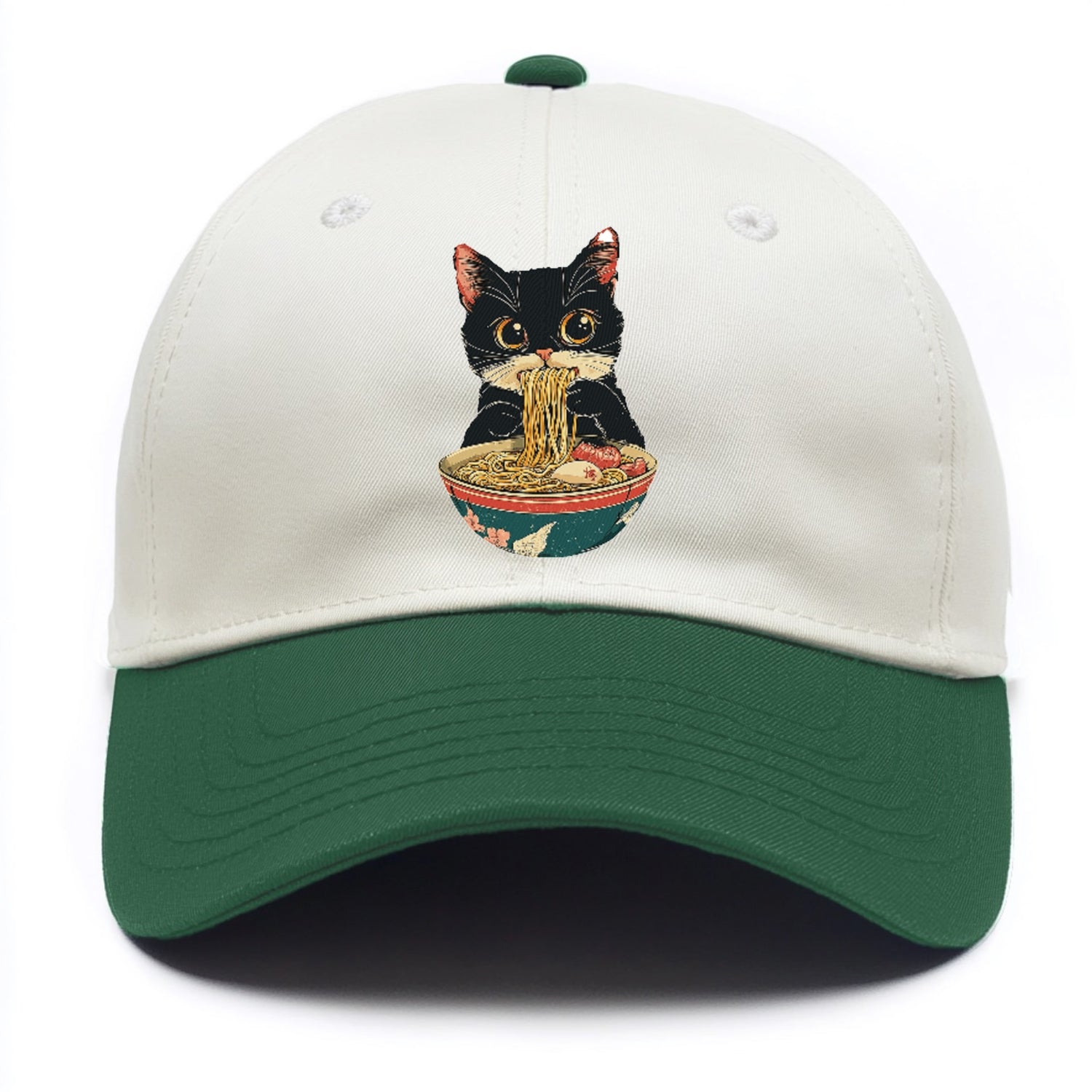 Cat Eating Noodles Hat