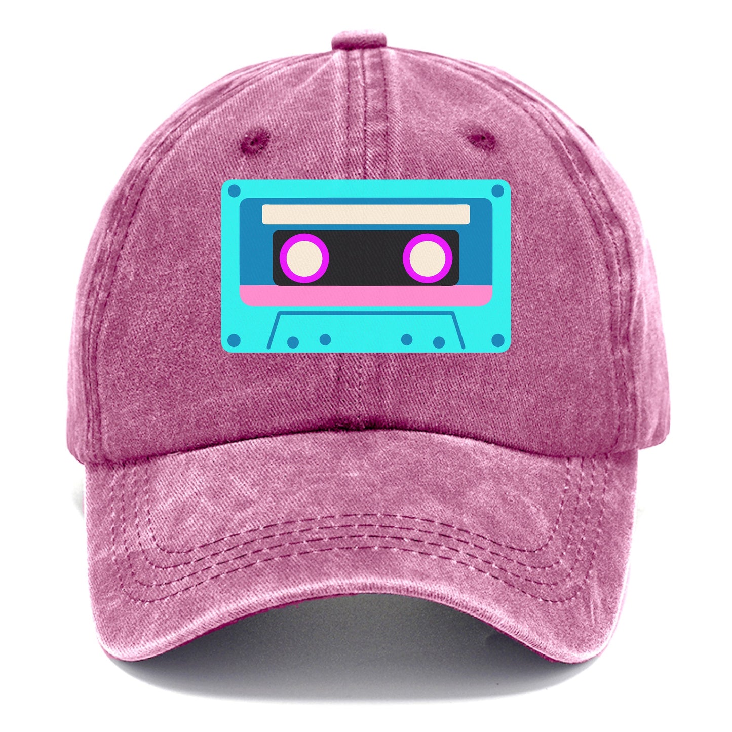 Retro 80s Cassette Blue Hat