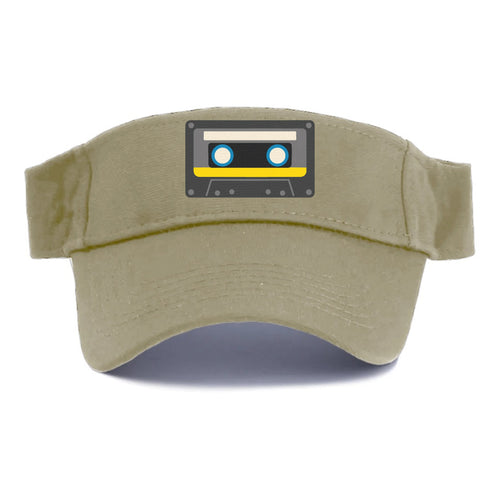 Retro 80s Cassette Black Visor