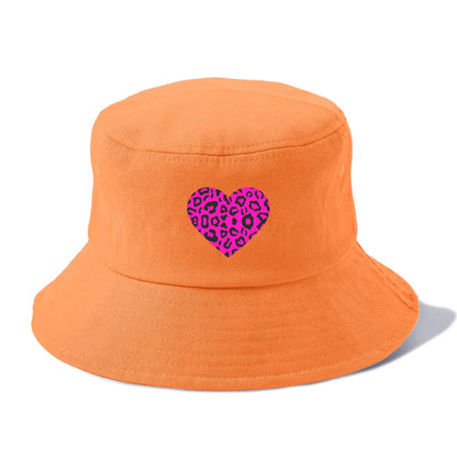 Retro 80s Heart Cheetah Print Hat