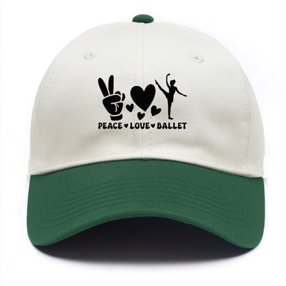 peace love ballet Hat