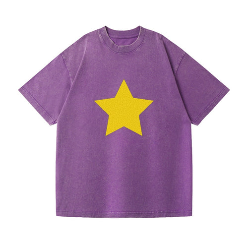 Retro 80s Star Yellow Vintage T-shirt