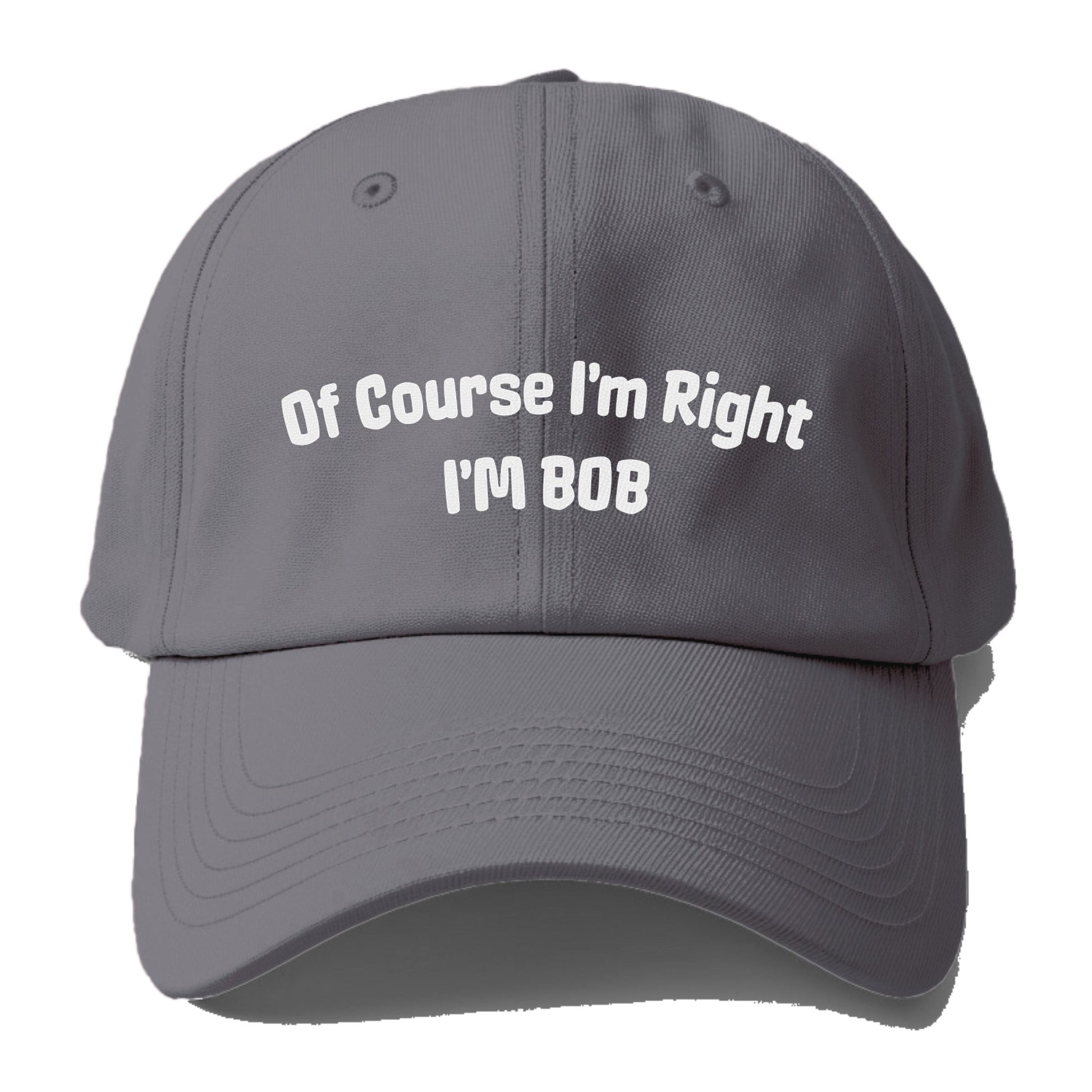 of course i'm right i'm bob Hat