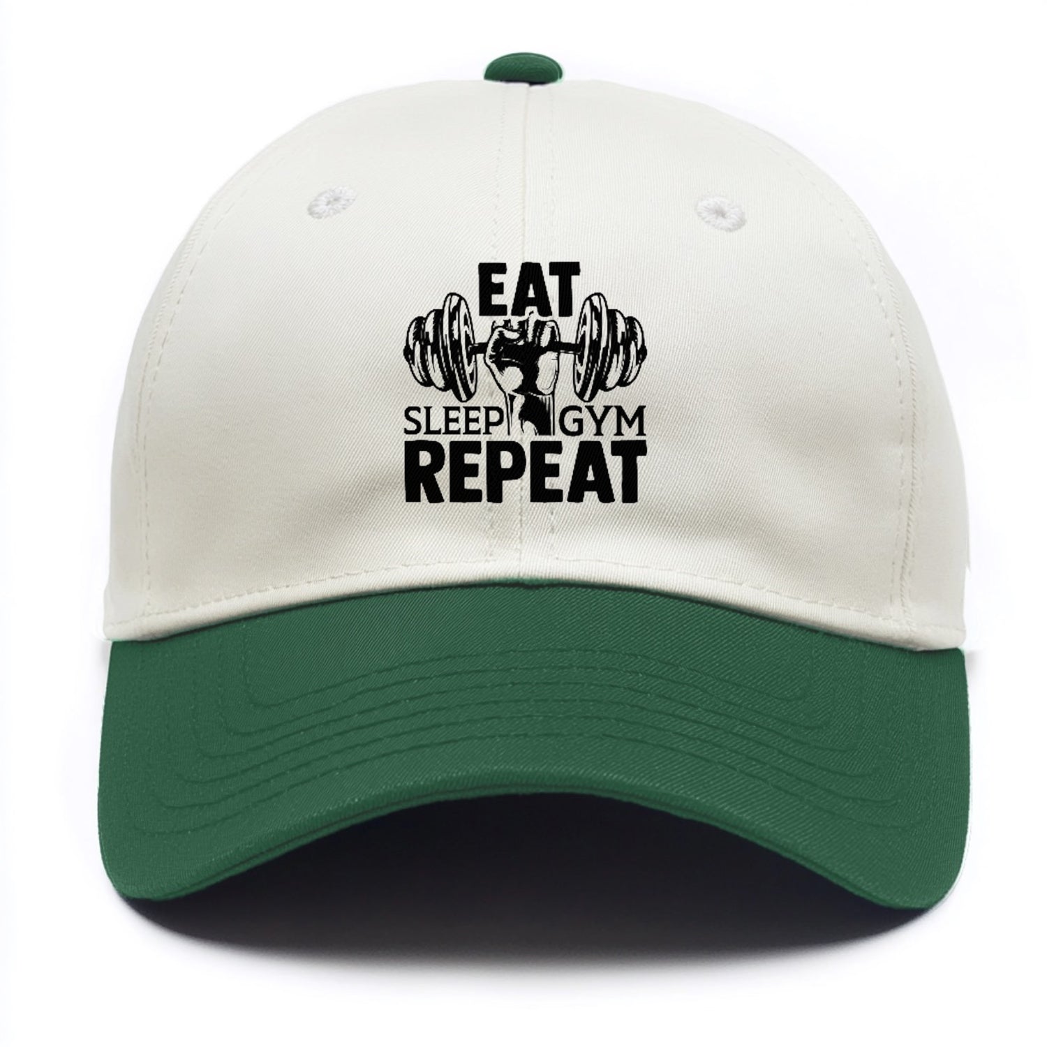 eat sleep gym repeat Hat