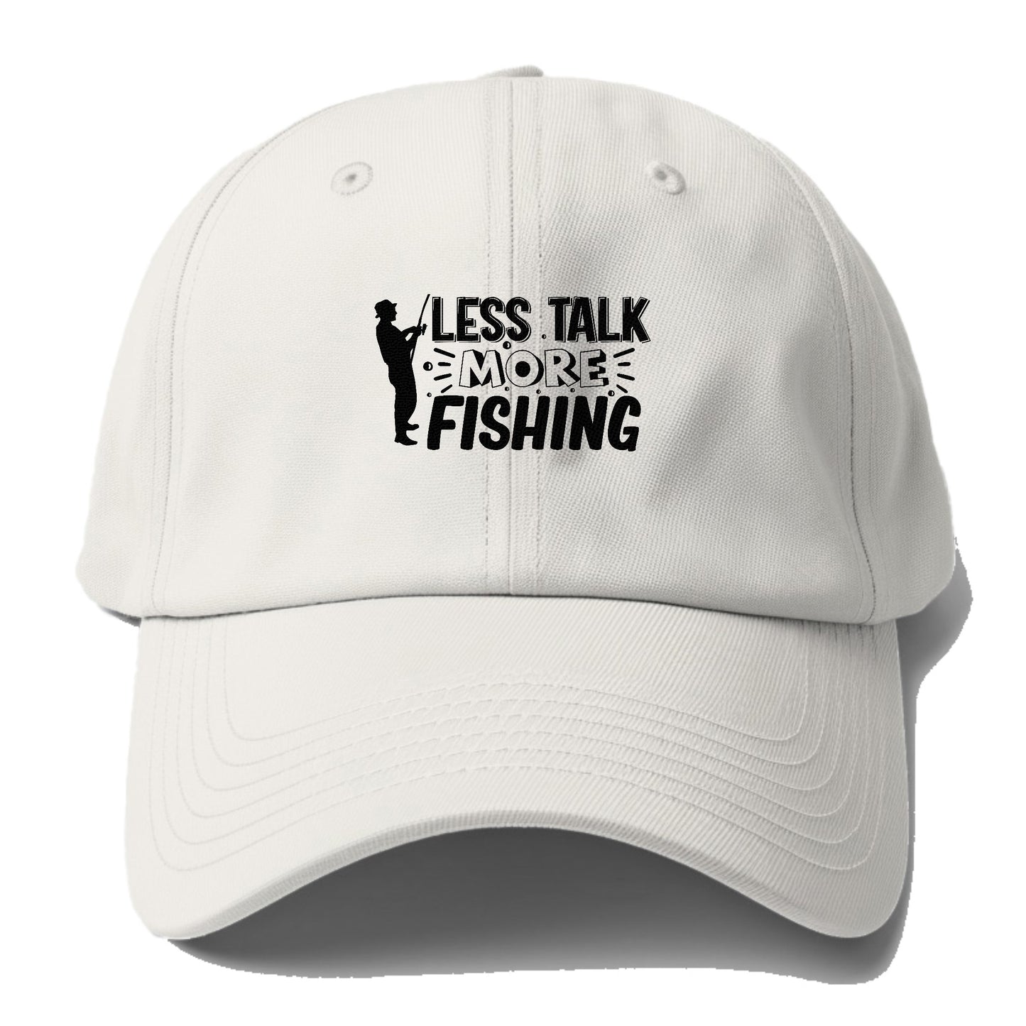 less talk more fishing Hat