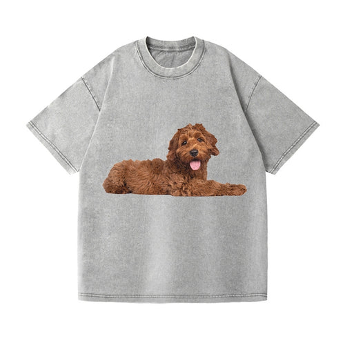 Labradoodle Laying Down Vintage T-shirt