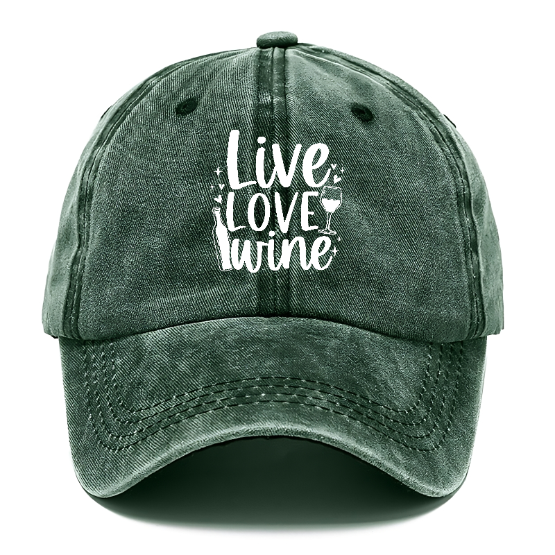 live love wine Hat