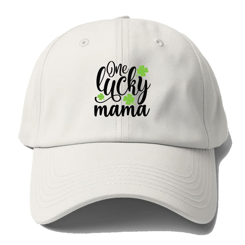 One Lucky Mama 1 Baseball Cap For Big Heads