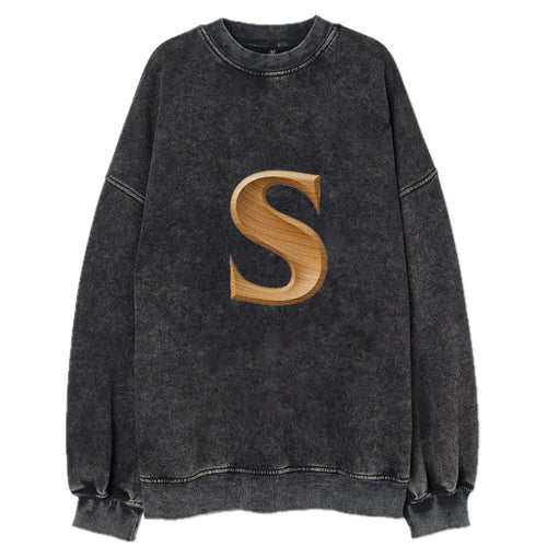 Letter S Vintage Sweatshirt