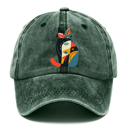 Abstract Elegance Colorful Cat Hat