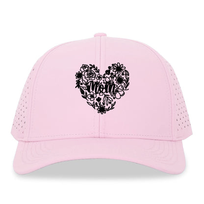 mom floral heart Hat