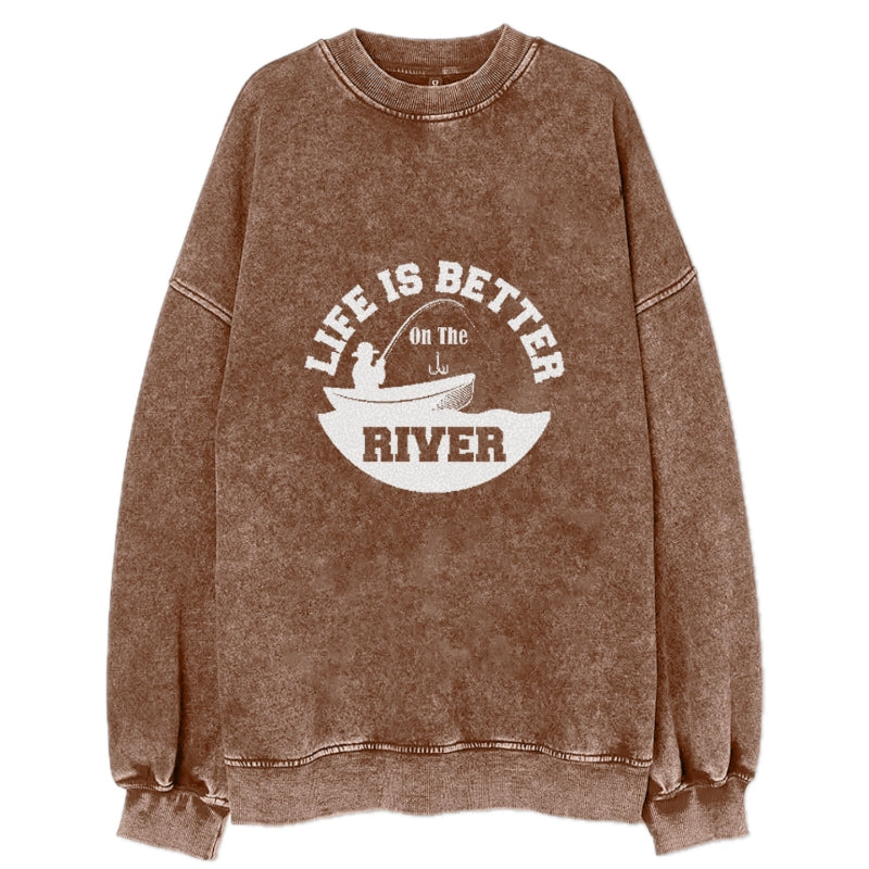 life is better on the river Hat