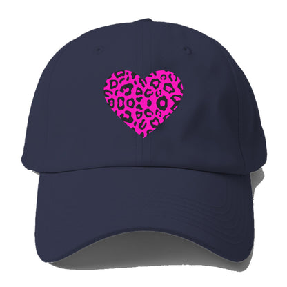 Retro 80s Heart Cheetah Print Hat