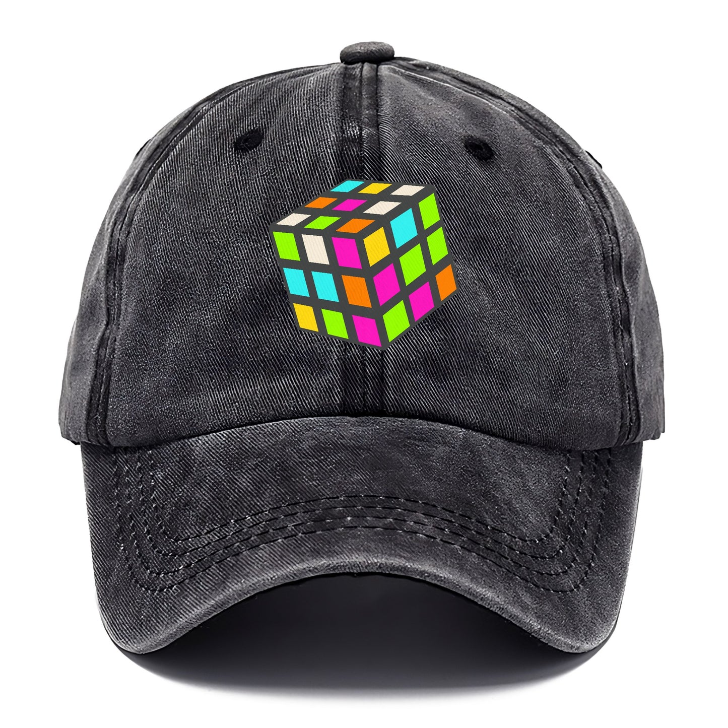 Retro 80s Rubik's Cube Hat