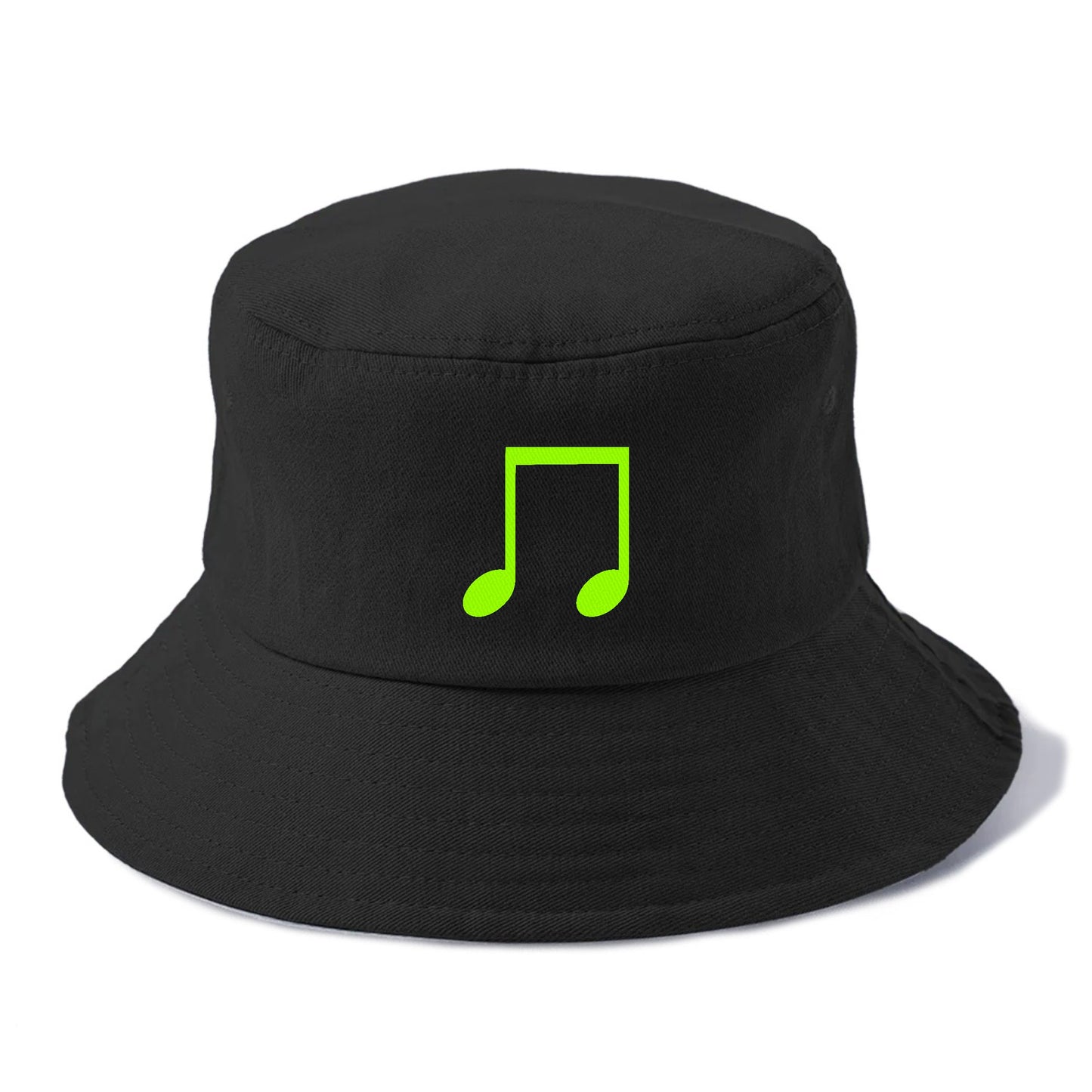 Retro 80s Music Note Green Hat