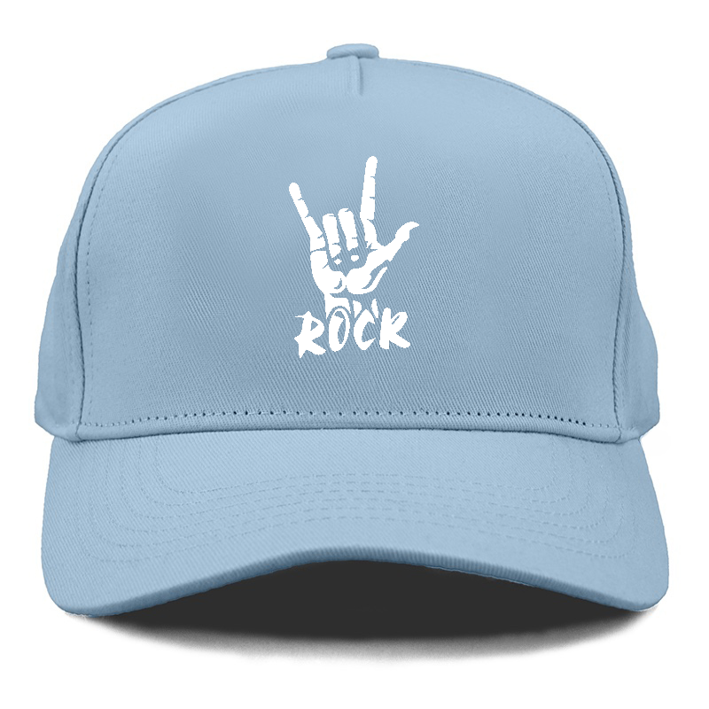 hand horns and rock Hat