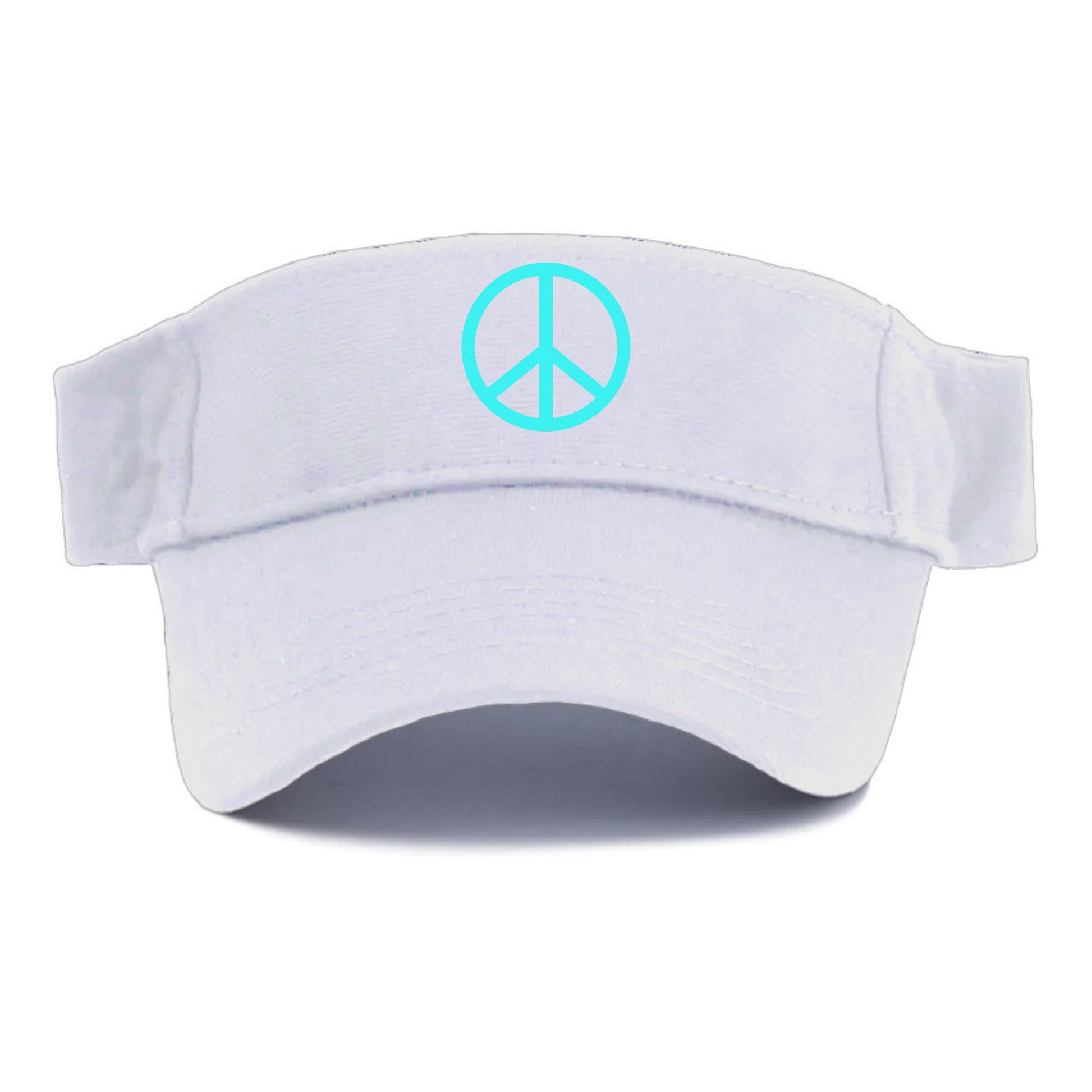 Retro 80s Peace Sign Blue Hat