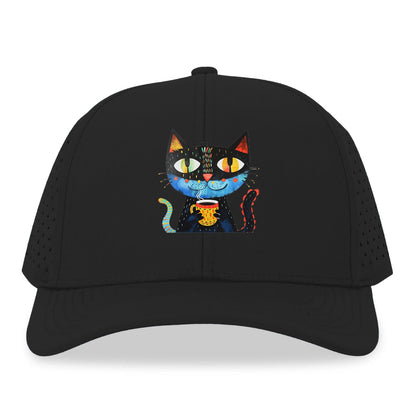 Coffee Cat Vibrant Mornings Hat