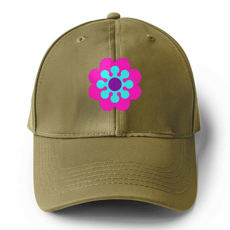 Retro 80s Flower Pink Hat