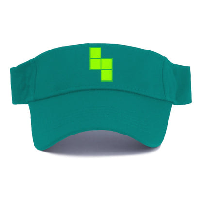 Retro 80s Tetris Blocks Green Hat