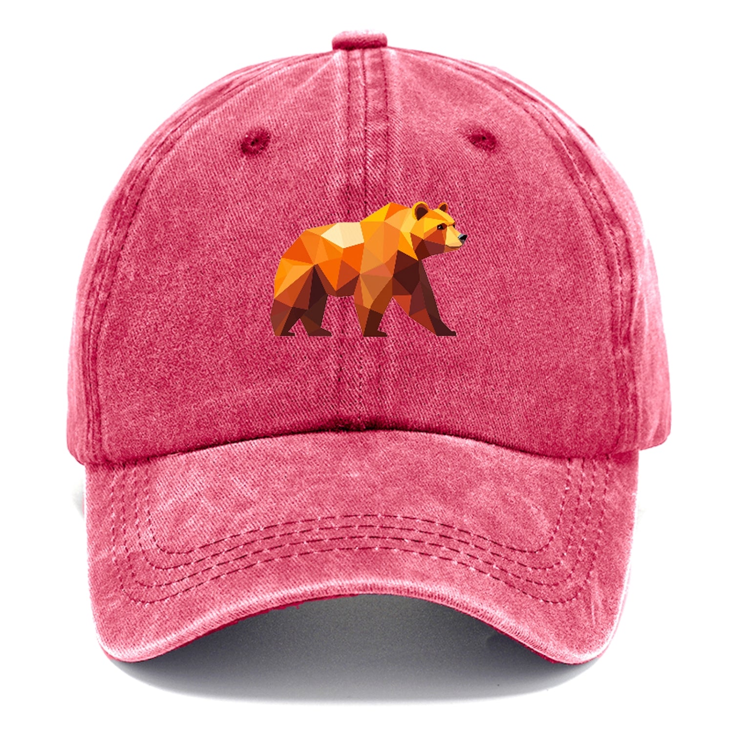 Geometric Bear on the Move Hat