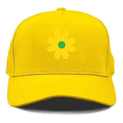 Retro 80s Flower Yellow Hat