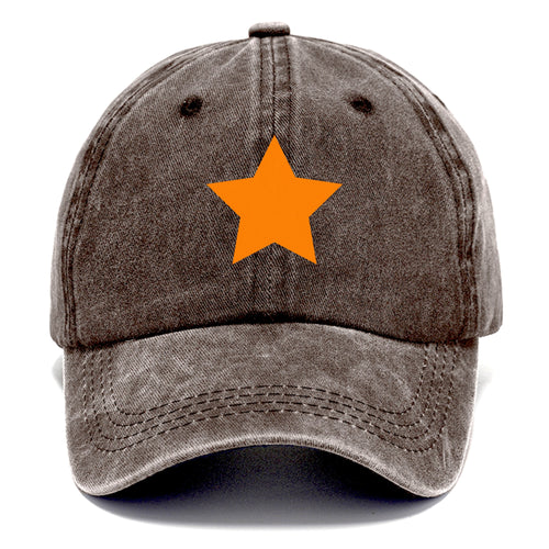 Retro 80s Star Orange Classic Cap