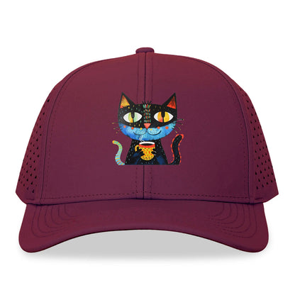 Coffee Cat Vibrant Mornings Hat