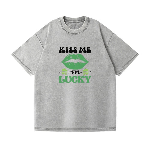 Kiss Me Im Lucky Vintage T-shirt