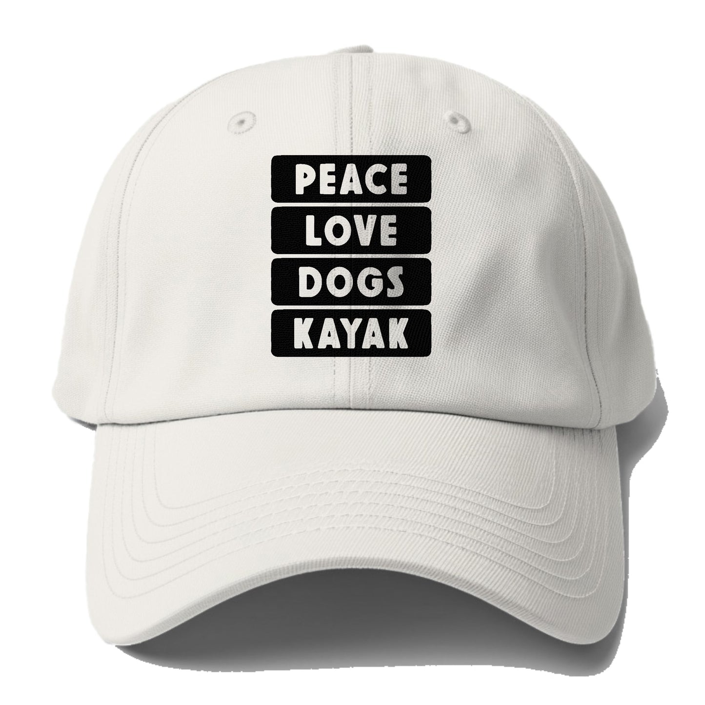 peace love dogs kayak classic Hat