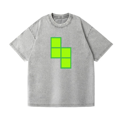 Retro 80s Tetris Blocks Green Hat