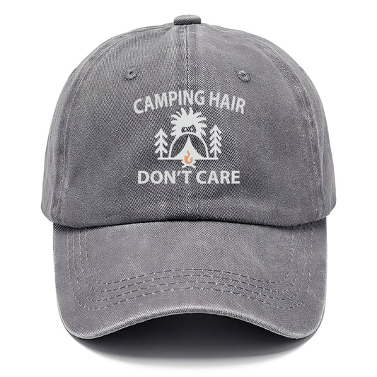 camping hair don't care Hat