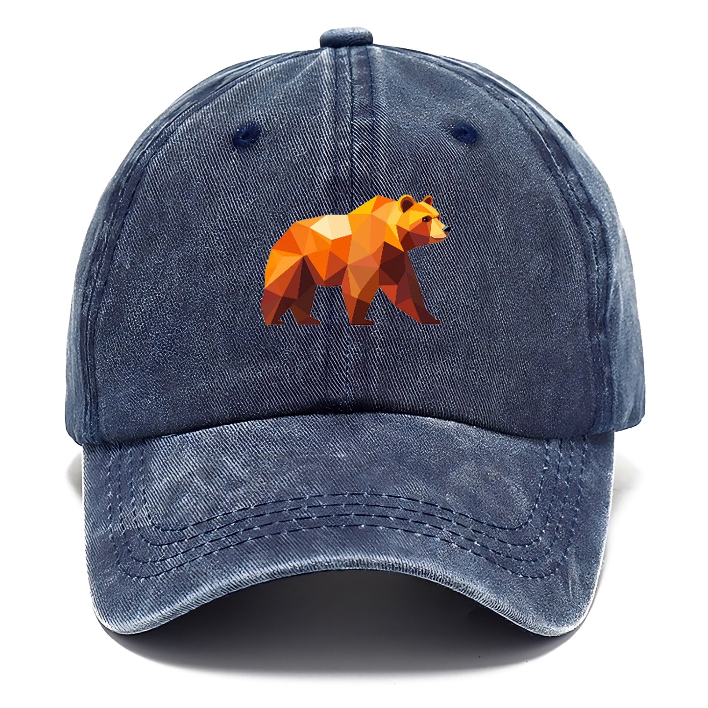 Geometric Bear on the Move Hat