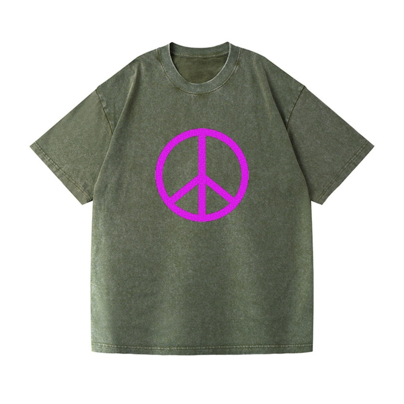 Retro 80s Peace Sign Purple Hat