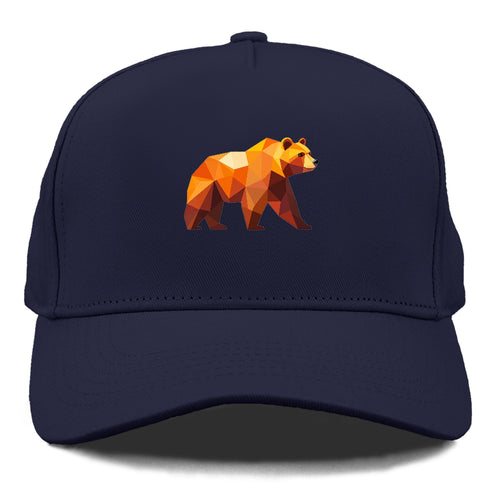 Geometric Bear On The Move Cap