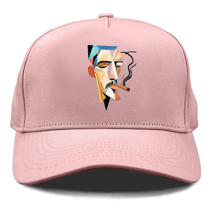 Abstract Smoking Man Hat