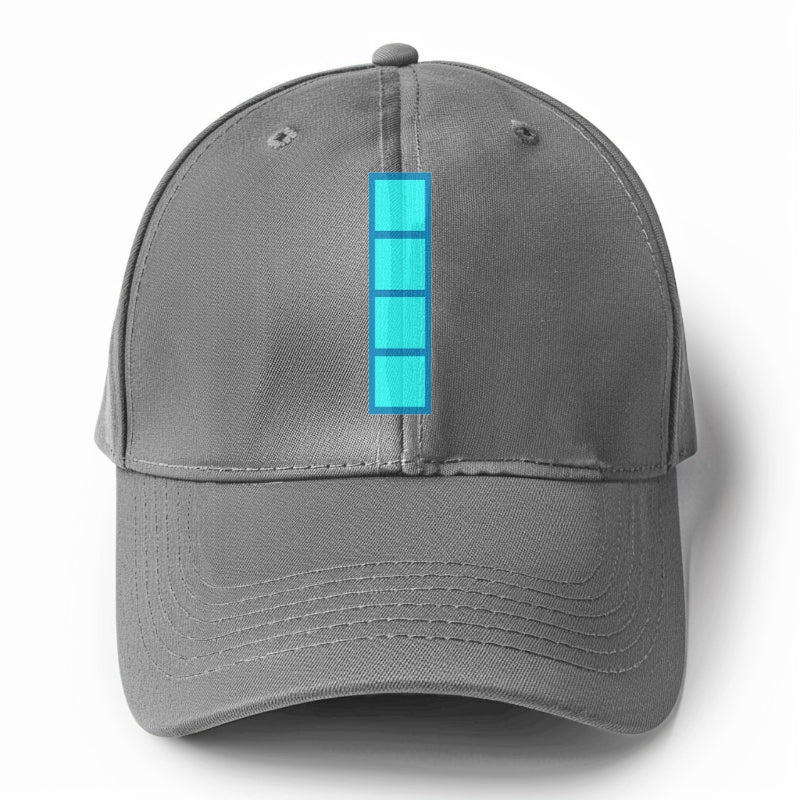 Retro 80s Tetris Blocks Blue Hat