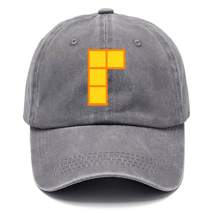 Retro 80s Tetris Blocks Orange Hat