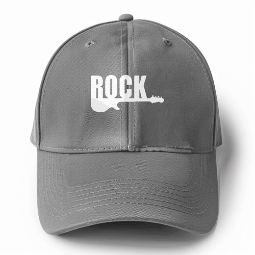 Rock Guitar Solid Color Baseball Cap