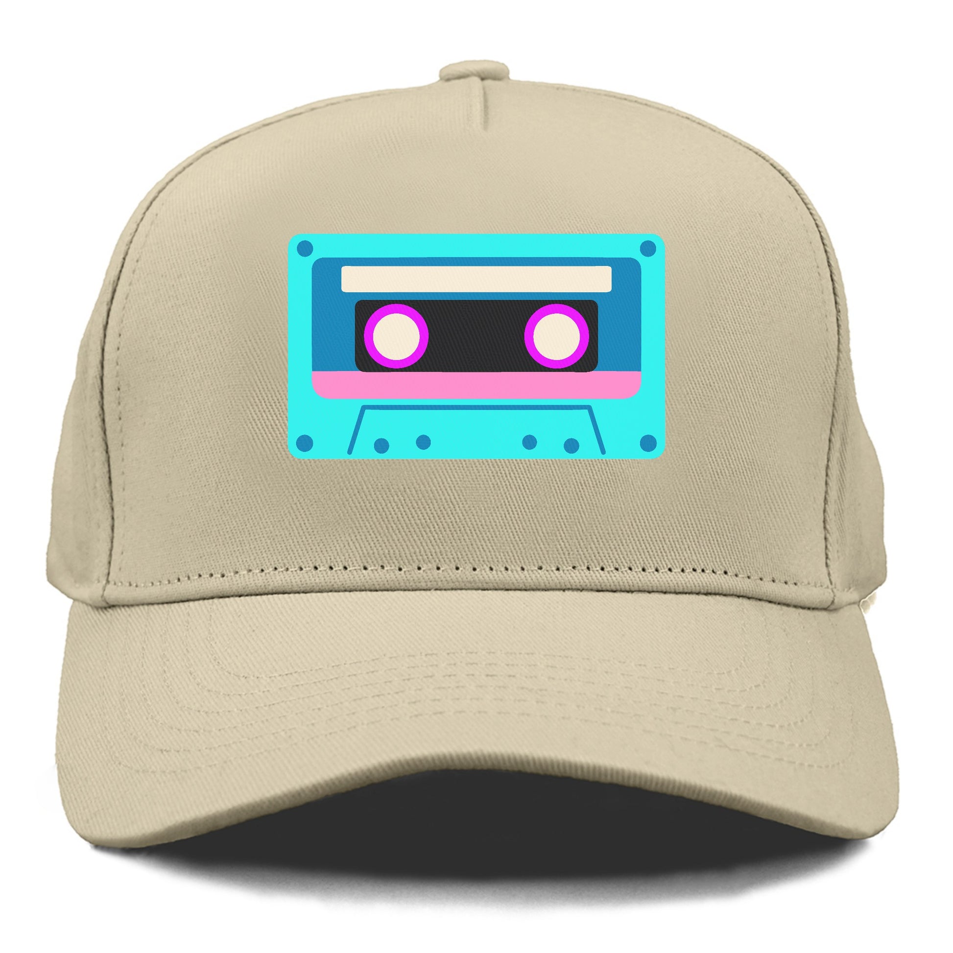 Retro 80s Cassette Blue Hat