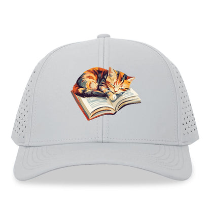 Cat Nap on Book Hat