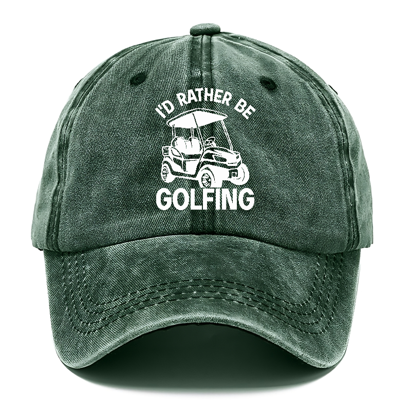 I'd Rather Be Golfing Hat