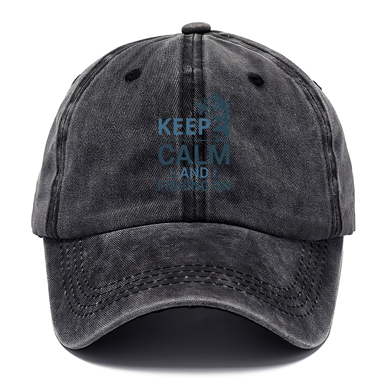 Keep calm and fishing on Hat