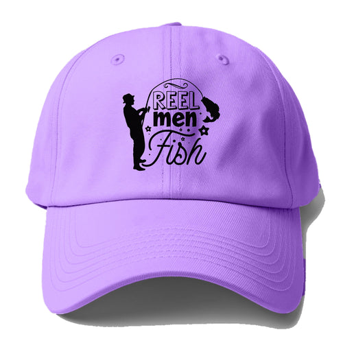 Reel Men Fish Baseball Cap For Big Heads