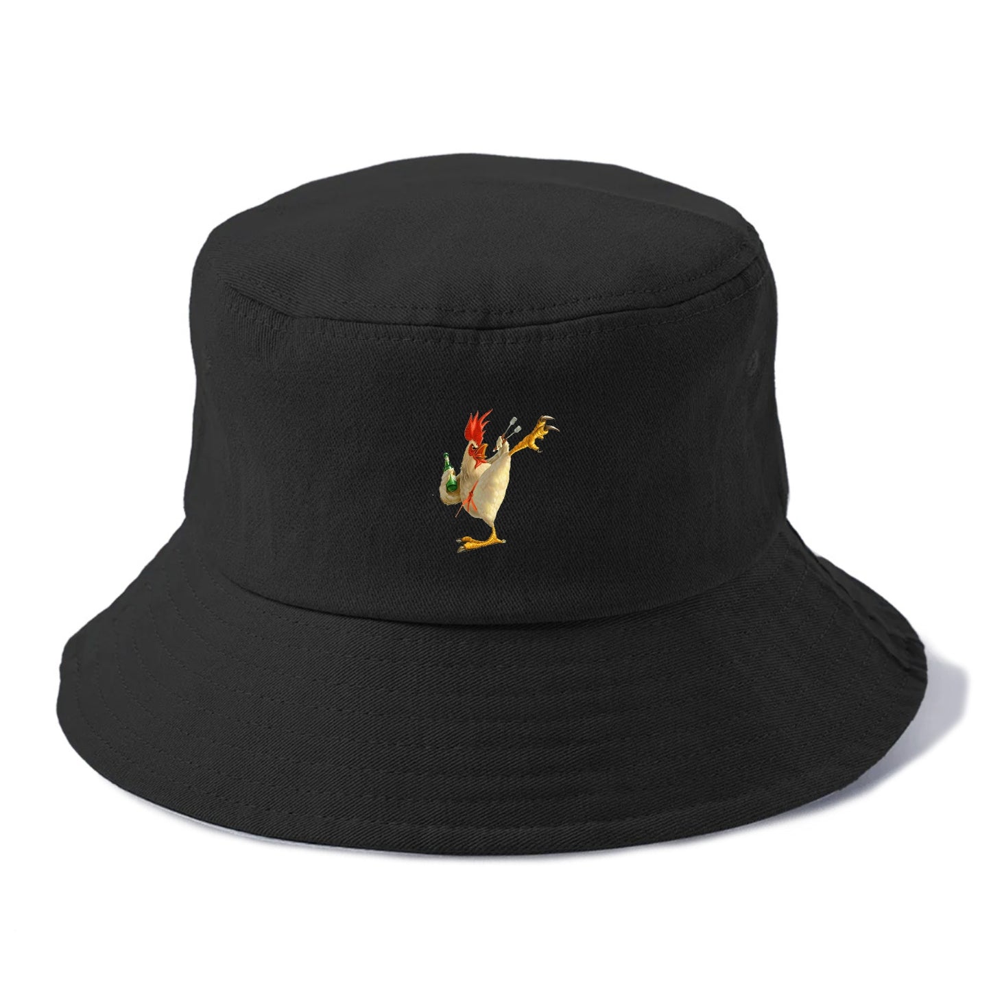 Crazy Rooster Fantasy Art Hat