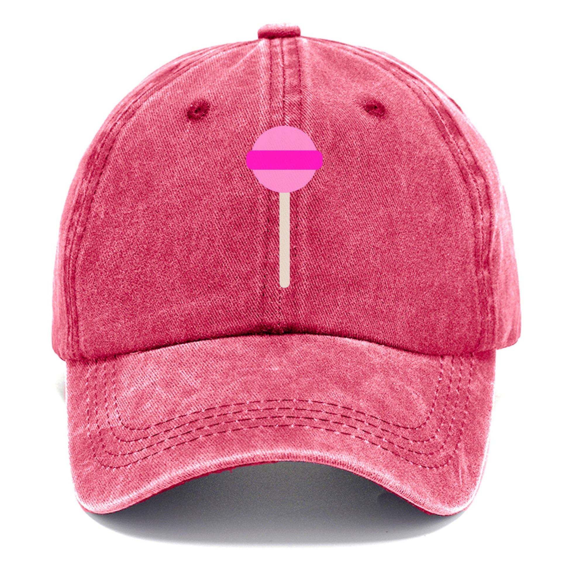 Retro 80s Lollipop Pink Hat