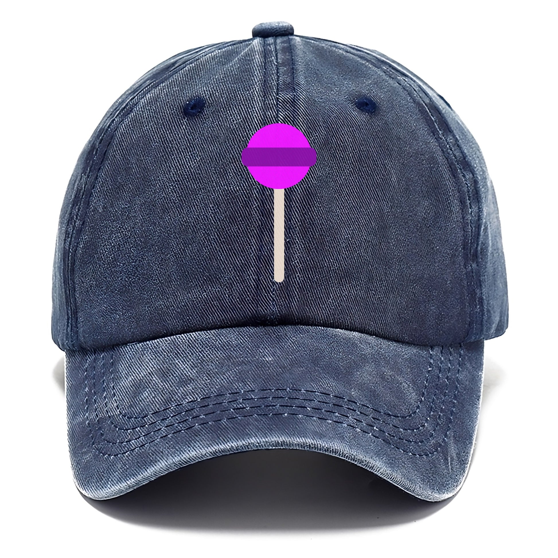 Retro 80s Lollipop Purple Hat