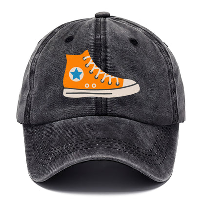 Retro 80s Converse Shoe Orange Hat